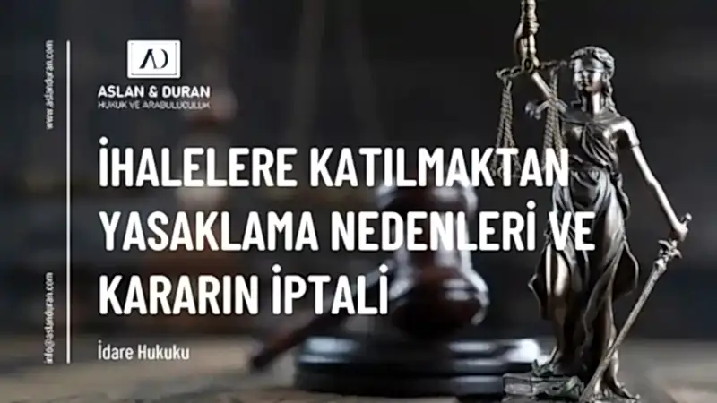 ihalelere katılmaktan yasaklanma
