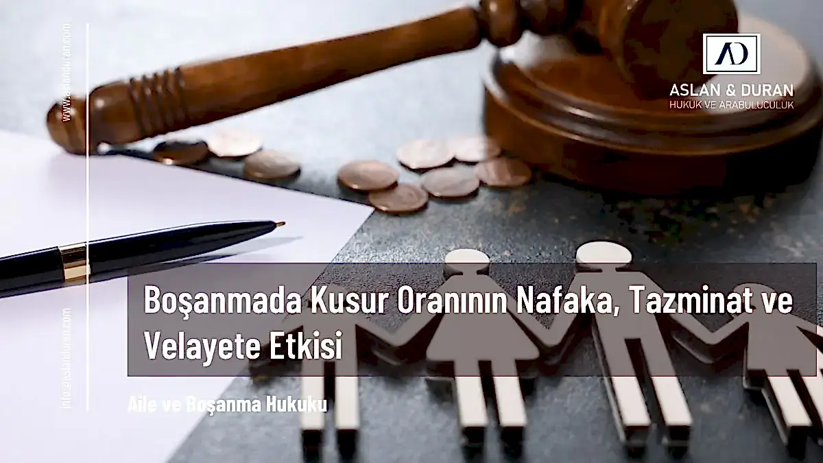 boşanmada kusur oranı